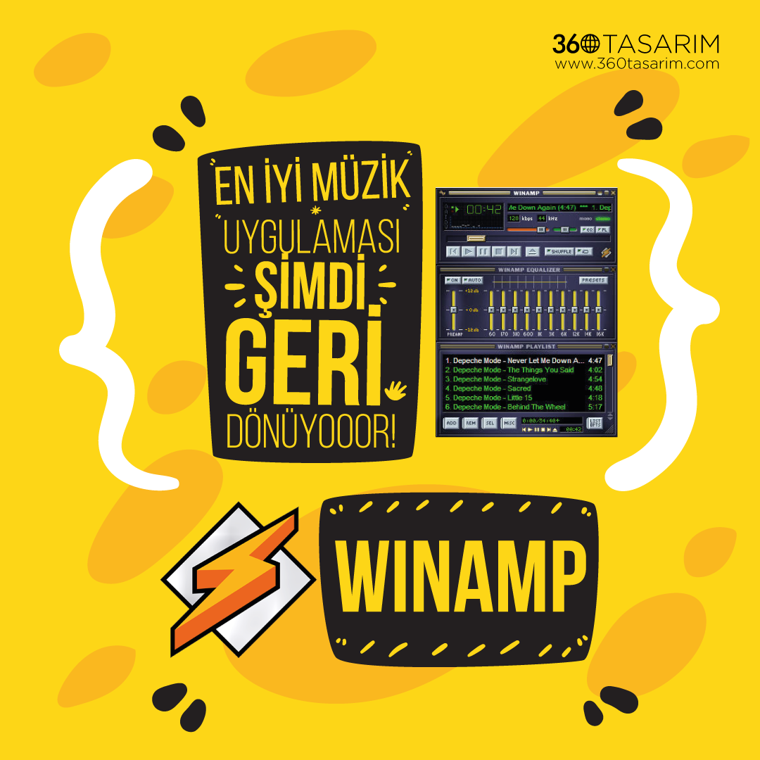 Yıl 2019, Winamp şimdi geri döndü!