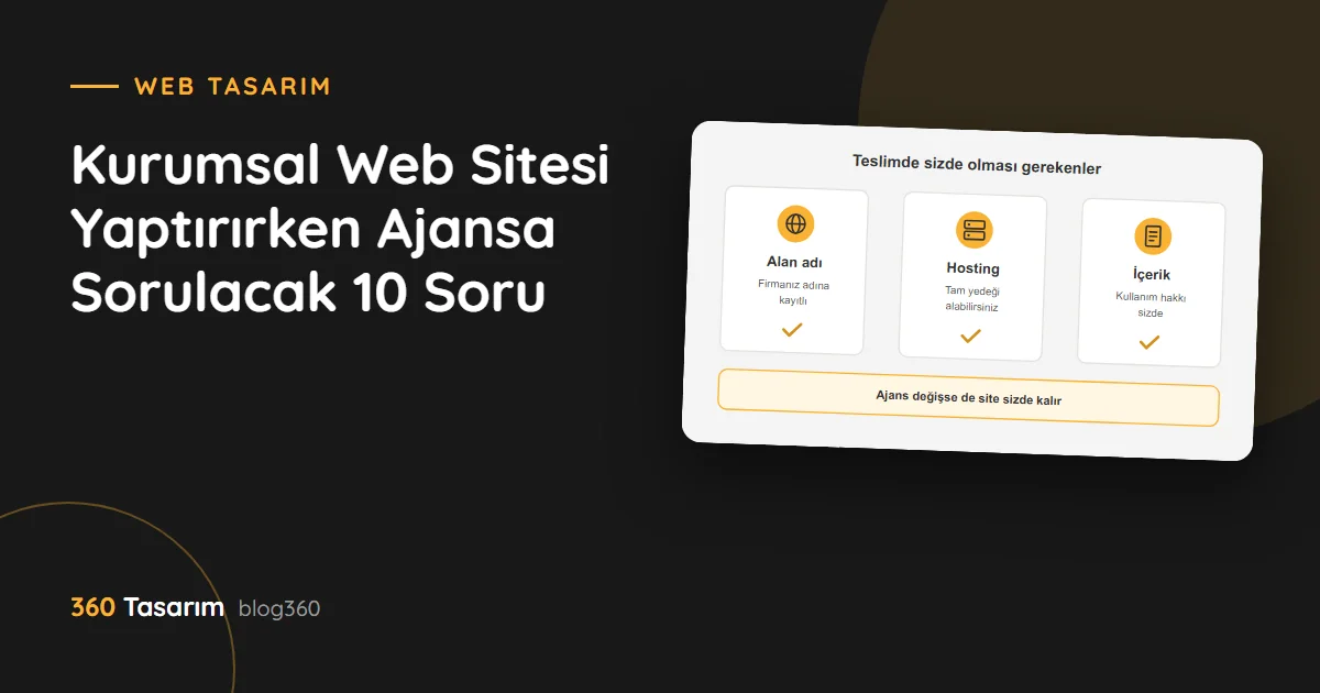 Web sitesi yaptırırken ajansa sorulacak sorular